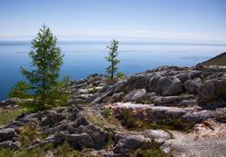 Bajkal - pohled ze západního břehu